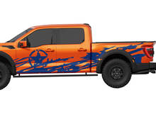 Universal Military Star Side Splash Truck decal graphics 2