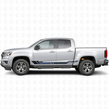 Parallel Accent Door & Rocker Panel Vinyl Stripes for Chevrolet Colorado 2nd Gen 2015-2022_3