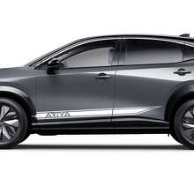 Sides Sharpened Racing Logo Accent Stripes Graphics Decal Kit for Nissan ARIYA 2