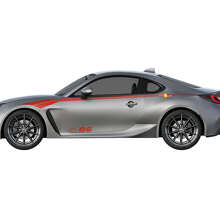 Racing Curved Stripes Side Vinyl Decal Kit for Toyota GT86_3