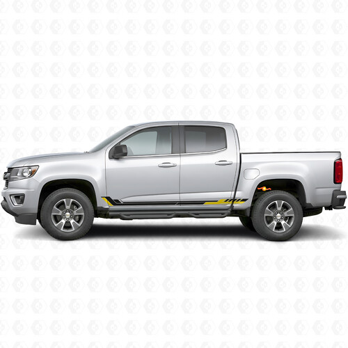 Racing Line Door & Rocker Panel Vinyl Stripes for Chevrolet Colorado 2nd Gen 2015-2022
