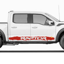 Custom Text Side Rocker Panel Stripe Graphics Vinyl Decal Sticker for Ford F150 Raptor 2