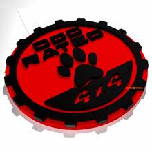 Dog Paw Rated Edition Fender Badges Tailgate Emblem 3D Badge 4