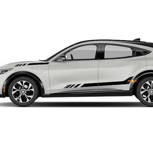 Accent Side Door Stripes Vinyl Decal Sticker for Ford Mustang MACH-E