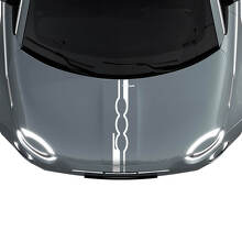 500 Hood Stripe Decal Sticker Graphics for Fiat 500 2