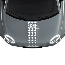 Custom Text Hood Stripe Racing Decal Sticker Graphics for Fiat 500 2 2