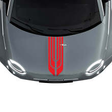 500 Dual Central Hood Stripe Decal Sticker Graphics for Fiat 500 3