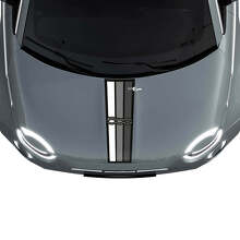 500 Tri Stripes Flag Hood Stripe Decal Sticker Graphics for Fiat 500 2