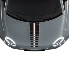 Tri Stripes Flag Hood Stripe Decal Sticker Graphics for Fiat 500 3