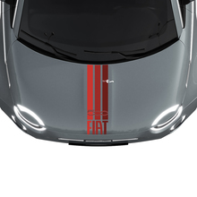 Tri Stripes Italy  Flag Hood Stripe Decal Sticker Graphics for Fiat 500 2