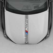 BMW X2 U10 Hood Checkered Stripe Decal - Vinyl M Performance 2
