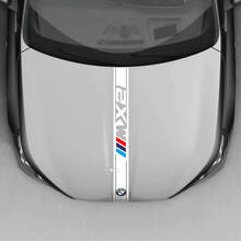 BMW X2 U10 Hood Checkered Stripe Decal - Vinyl M Performance 3