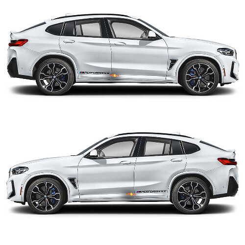 2x M Performance vinyl decal sticker for BMW X4M 1
