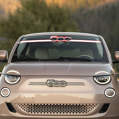 Front 500 Windshield Decal Graphics for Fiat 500 1