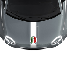 Stripe Italy Flag Hood Stripe Decal Sticker Graphics for Fiat 500 2