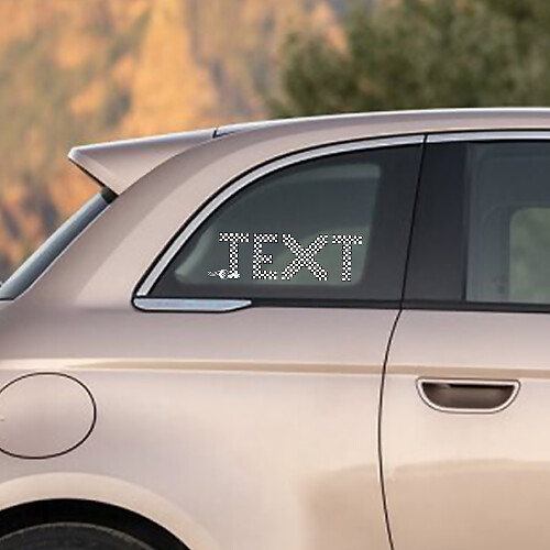 Сheckered flag Custom Text Decal Sticker Side Graphics for Fiat 500