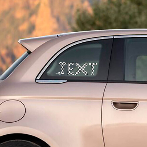 Сheckered flag Custom Text Decal Sticker Side Graphics for Fiat 500