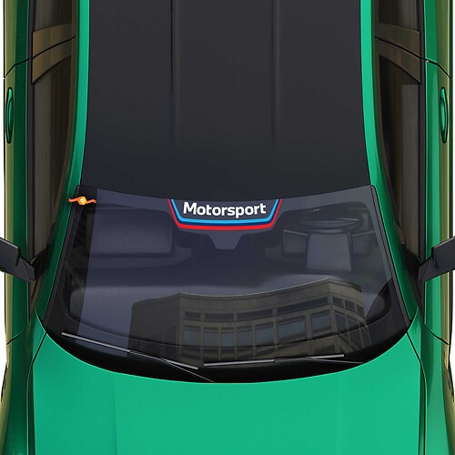 Motorsport M Stripes decal Windshield sticker fit to BMW G series 1