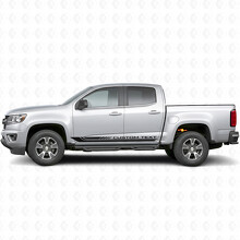 Custom Text Frame Door & Rocker Panel Vinyl Stripes for Chevrolet Colorado 2nd Gen 2015-2022_2