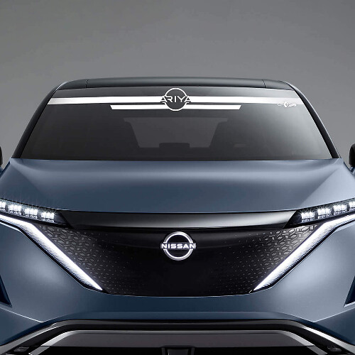 ARIYA Logo Stripes Windshield Graphics Decal Sticker for Nissan ARIYA