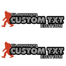 Gladiator Edition Custom Text and Logo Hood Vinyl Decals for Jeep Gladiator 2