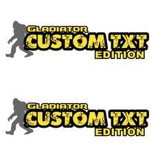 Custom Text and Logo Gladiator Edition Hood Decals for Jeep Gladiator hoods 3