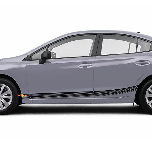 Pair Rocker Panel Side Skirt Vinyl Body Car Stripe Racing Vinyl Decal Sticker for Subaru Impreza