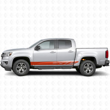 Diagonal Slot Door & Rocker Panel Vinyl Stripes for Chevrolet Colorado 2nd Gen 2015-2022_4