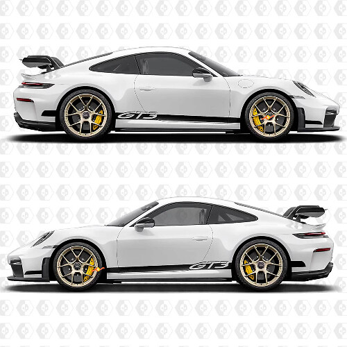 GT3 Stripes Side Decals Kit for Porsche 991 gt3