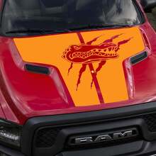 Alligator Claw Hood Vinyl Decal for Dodge Ram Rebel _2