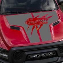 Dodge Ram Gators Rebel Hood Logo Truck Vinyl Decal Graphic Pick Up Pickup 3