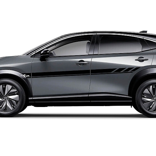 Sides Universal Stripes Racing Graphics Decal Kit for Nissan ARIYA