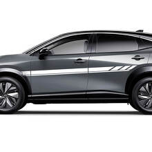 Sides Universal Stripes Racing Graphics Decal Kit for Nissan ARIYA 2