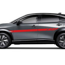 Sides Universal Stripes Racing Graphics Decal Kit for Nissan ARIYA 3