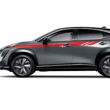 Sides Universal Accent Stripes Racing Graphics Decal Kit for Nissan ARIYA 3