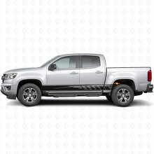 Staggered Slot Door & Rocker Panel Vinyl Stripes for Chevrolet Colorado 2nd Gen 2015-2022_2