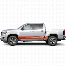 Staggered Slot Door & Rocker Panel Vinyl Stripes for Chevrolet Colorado 2nd Gen 2015-2022_4