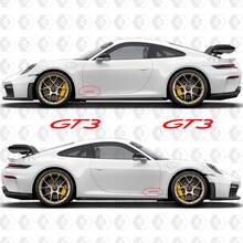 GT3 Decal Sticker Emblem for Rear and sides of Porsche 911 GT3 3