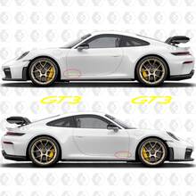 GT3 Decal Sticker Emblem for Rear and sides of Porsche 911 GT3 5
