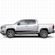 Parallel Contour Door & Rocker Panel Vinyl Stripes for Chevrolet Colorado 2nd Gen 2015-2022_2
