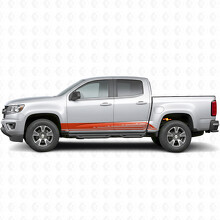 Parallel Contour Door & Rocker Panel Vinyl Stripes for Chevrolet Colorado 2nd Gen 2015-2022_4