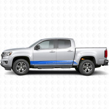 Parallel Contour Door & Rocker Panel Vinyl Stripes for Chevrolet Colorado 2nd Gen 2015-2022_5