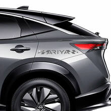 Sides Checkered Stripes Racing Graphics Decal Kit for Nissan ARIYA 2