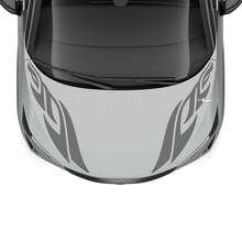 Hood Dual Tribal Stripe Racing Graphics Decal for Nissan ARIYA 2