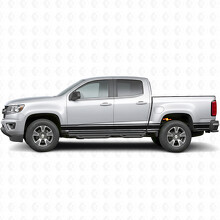 Slim Accent Door & Bedside Vinyl Stripes for Chevrolet Colorado 2nd Gen 2015-2022_2
