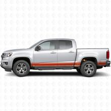 Slim Accent Door & Bedside Vinyl Stripes for Chevrolet Colorado 2nd Gen 2015-2022_4