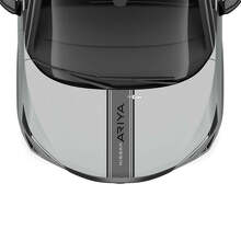 Hood Dual Stripe Racing Graphics Decal for Nissan ARIYA 3