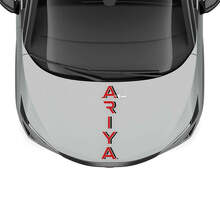 Hood Dual Colors Stripe Racing Graphics Decal for Nissan ARIYA 3