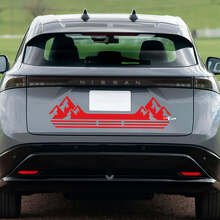 Rear Mountains Racing Graphics Decal for Nissan ARIYA 3