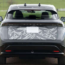 Rear Mountains Racing Graphics Decal for Nissan ARIYA 2 2